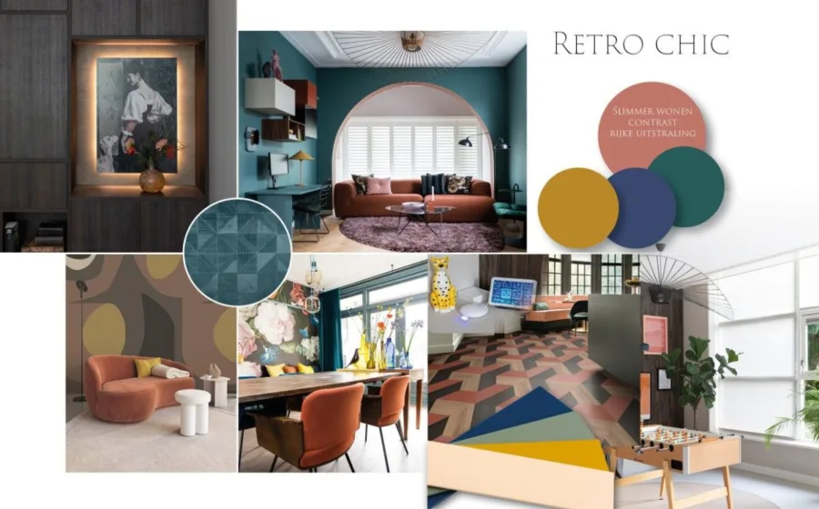 Retro chic woonstijl