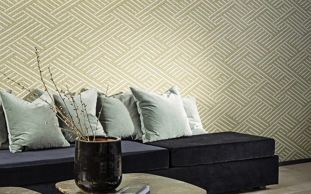 Arte behang in de woonkamer