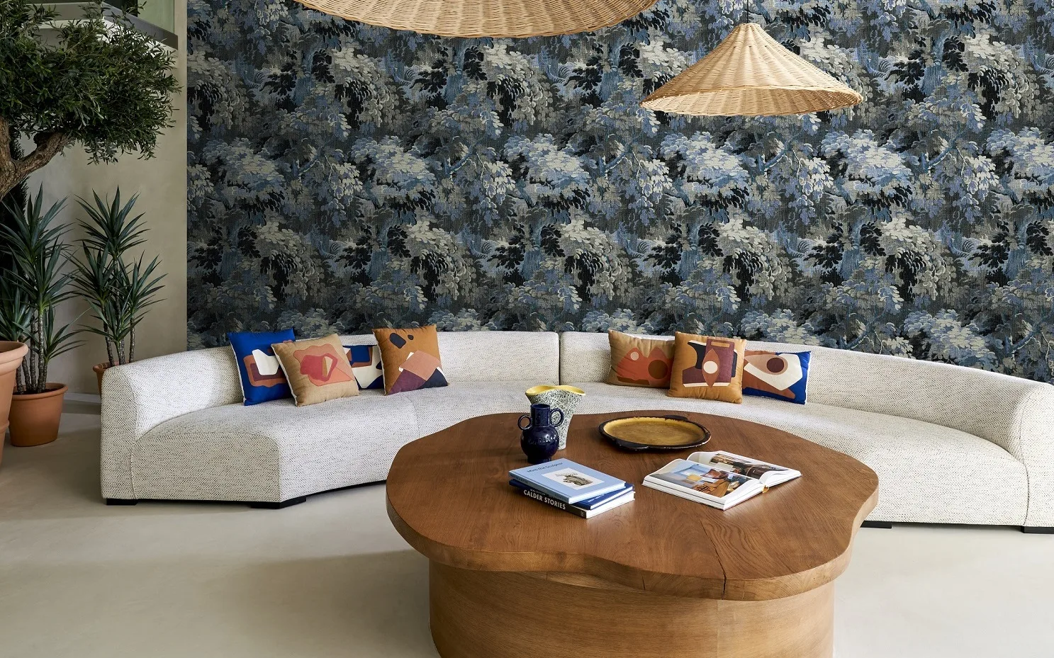 Arte behang in de woonkamer