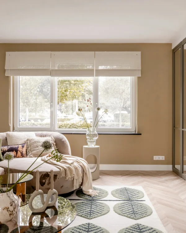 Botanische groen woonkamer