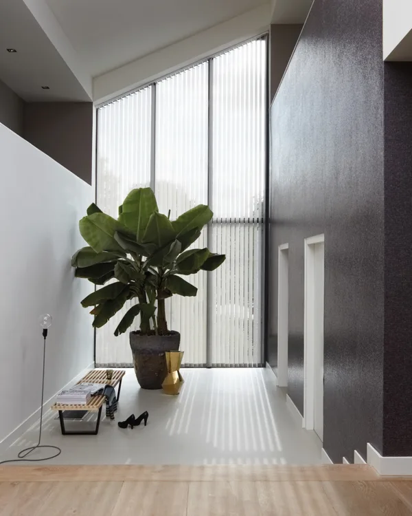 Lamellen op maat in de hal