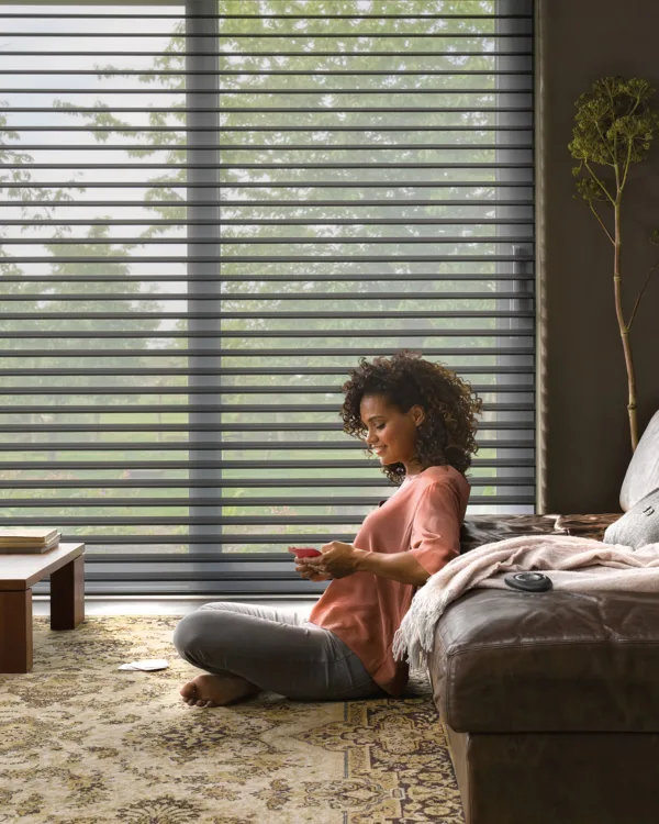 Elektrische raamdecoratie met PowerView van Luxaflex