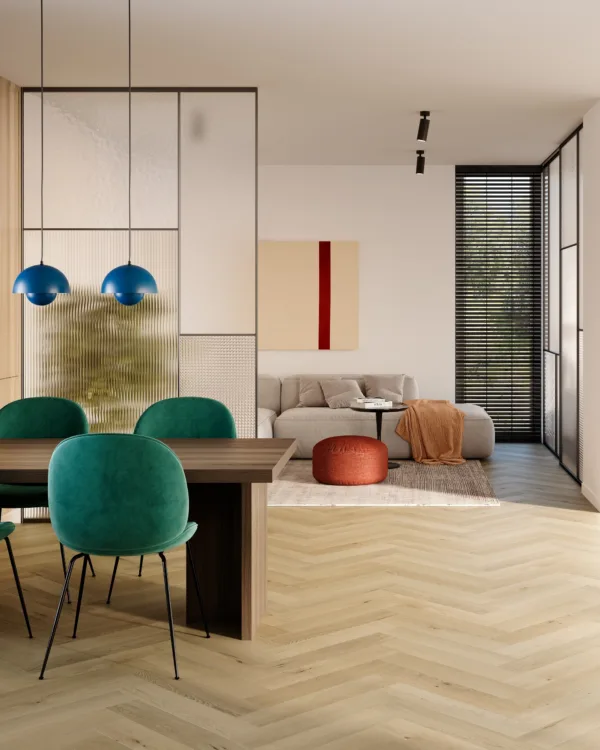 Lamett pvc vloeren in de woonkamer - je vindt het bij Aanhuis.be!