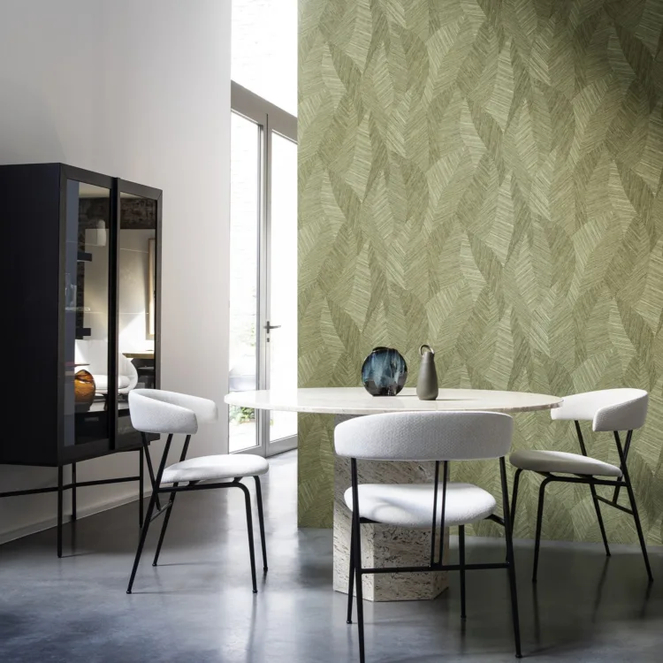 Arte behang in de eetkamer