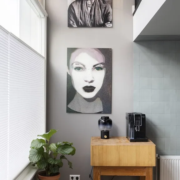 Duettes in een woonkamer